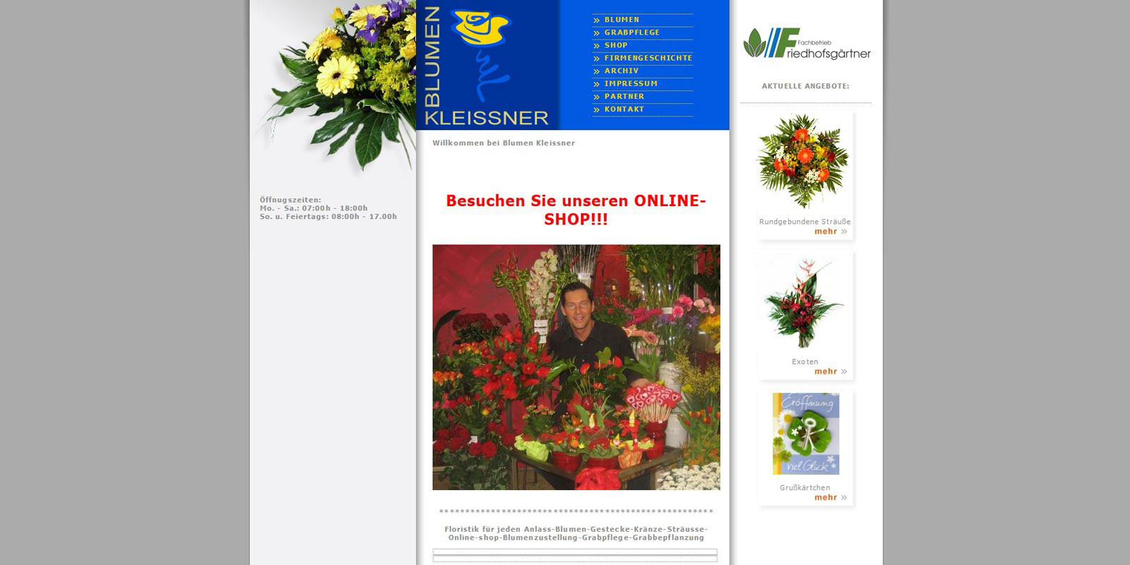 BlumenKleissner Wootwoot Webseite Homepage Reininghausstraße 13 8020 Graz Impulszentrum