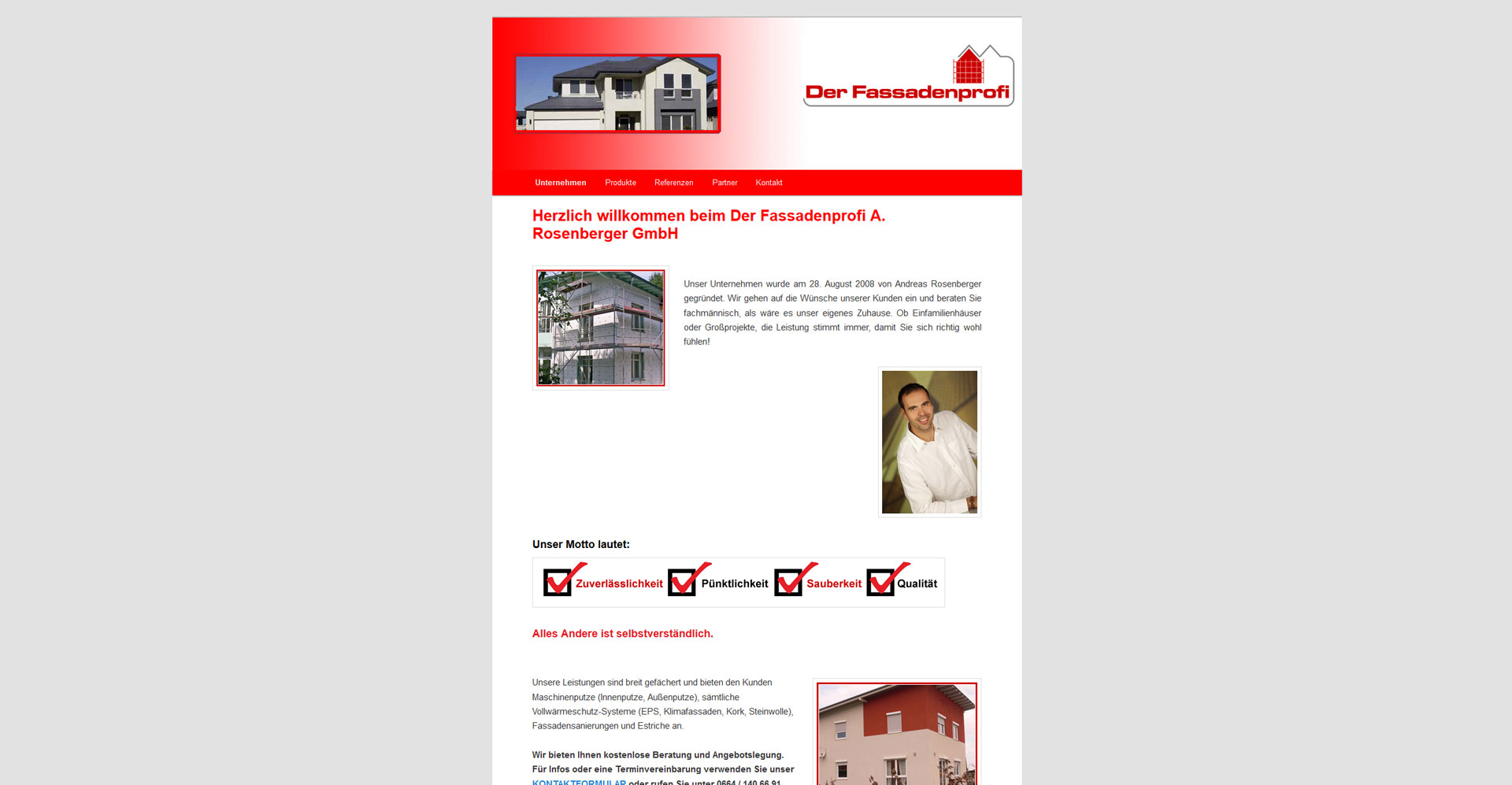 Fassadenprofi Alt Neu Wootwoot Webseite Homepage Reininghausstraße 13 8020 Graz Impulszentrum
